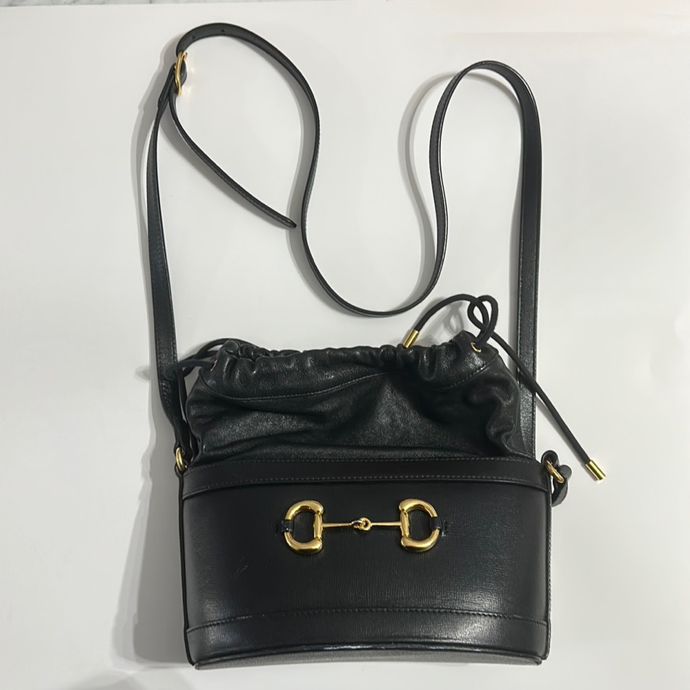 Authentic GUCCI HORSEBIT BUCKET BAG